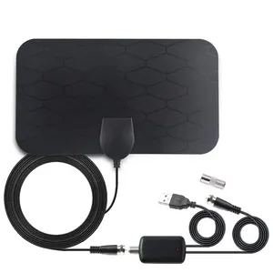 Hot sale square patch paper thin HDTV digital flat panel indoor tv antenna