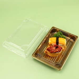 Gloden cơ sở rõ ràng nắp dùng một lần hình chữ nhật <span class=keywords><strong>Sushi</strong></span> khay donburi Hộp Ăn Trưa lấy đi thực phẩm <span class=keywords><strong>container</strong></span> nhựa <span class=keywords><strong>Sushi</strong></span> Togo <span class=keywords><strong>container</strong></span> - Product Image 5