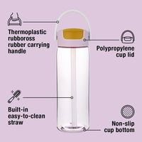 Botella de Agua Tritan de Gran Capacidad Everich Freesip, Libre de BPA, con Tapa Doble para Beber, Ideal para Deportes y Actividades al Aire Libre