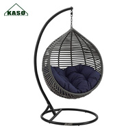 Fauteuil suspendu en forme d'œuf, chaise suspendue de luxe pour balcon, jardin, hamac, mobilier d'extérieur, balançoire en rotin pour patio