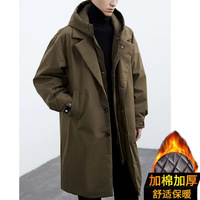2025 mode deux à capuche à capuche mi-longueur hommes Trench Coat veste vêtements
