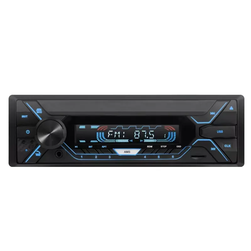 Car Radio Stereo Player 1 Din Screen Usb Fm Aux Single Audio Mp3 BT Receiver