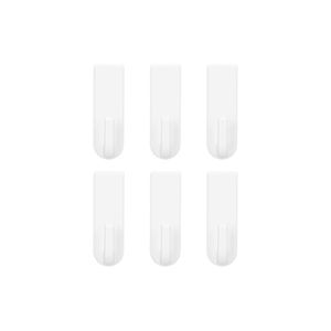 FaSoLa Home Simple No Drill <b>Hooks</b> Rectangle Wall Mounted 6 Pack For <b>Kitchen</b> Bathroom Door Coat Storage Organizers - Product Image 2