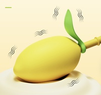 Oeuf vibrant ajustable en forme de citron Green Leaf, masturbateur à forte vibration pour insertion profonde pour femmes, directement de l'usine