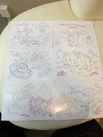 NOUVEAU Tableau lumineux LED pour enfants en plastique ABS 13 pouces Tablette de dessin éducative avec marqueurs néon