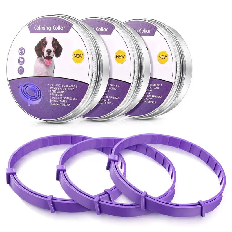 Bonito Ajustável Calmante Pet Inteligente Colar Macio Inteligente Cat Dog 3 Pack Coleiras Calmantes Custom Wide Led Collar