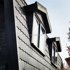 Hojas de techo irregulares Color marrón café Azulejo de herencia de metal recubierto de piedra resistente - Product Image 3