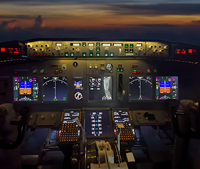 Simulateur de cockpit d'entraînement au vol B737-800