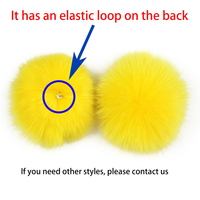 Pompon en fourrure de renard véritable de 13 cm pour bonnets, accessoires en fourrure DIY, grosse boule de fourrure