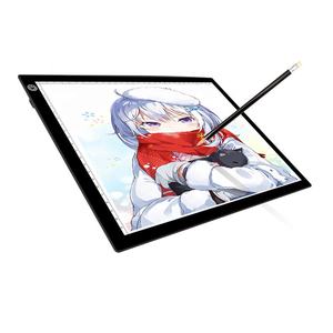 Nuevo tablero de dibujo de luz <span class=keywords><strong>LED</strong></span> A4, almohadilla mágica de rastreo, caja de dibujo ajustable de brillo para niños, artista - Product Image 5