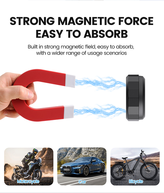 Strong Magnetic 7Day Home Assistant Historical Trajectory Browsing History Asset Management Iot Vehicle Tracker Address Finder