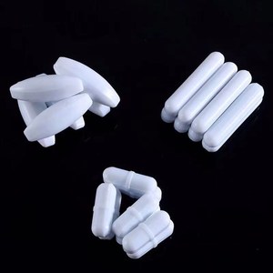 BAT <span class=keywords><strong>LAB</strong></span>-agitador magnético PTFE, barra agitadora cilíndrica tipo C, mezclador de agitación, barras giratorias blancas, precio barato - Product Image 2
