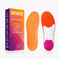 Semelles orthopédiques avec soutien de la voûte plantaire, inserts pour chaussures, soulagement de la fasciite plantaire, douleur au talon, mousse PU, caoutchouc, pour hommes et femmes, course à pied, marche