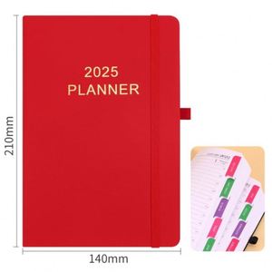<b>Journal</b> 2025 School Wholesale Calender PU Leather Agenda Paper 2025 <b>Planner</b> PU Notebook With Pen - Product Image 5