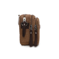 Sac bandoulière vintage en toile personnalisé avec logo, pochette multifonctionnelle à la taille avec sangle réglable – Vente en gros