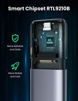 UGREEN M.2 NVME SATA SSD carcasa USB C 3,1 Gen 2 10Gbps M.2 NVME carcasa compatible con teclas M y B & M