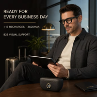 Lunettes Intelligentes Sans Fil Style Meta avec Caméra IA, Commande Vocale, Étanchéité IPX-5, Traduction en Temps Réel, Appel Vidéo HD 1080P