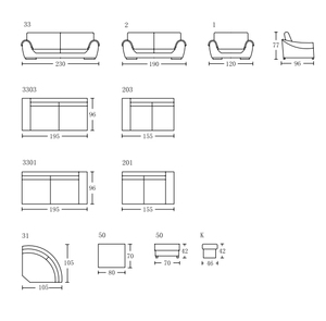 Juego de Muebles de Sala de Estar de Diseño Moderno 2025 al por Mayor, Juego de Muebles de Alta Calidad - Product Image 4