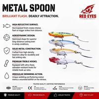 Red Eyeds Échantillon gratuit 21g Leurre VIB métallique coulant Blade Naked Rattlesnake Vente en gros transfrontalière