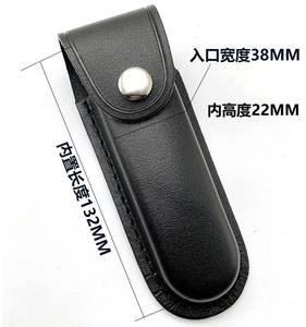 फोल्डिंग चाकू शेथ होल्स्टर चमड़े की पहली मंजिल की चमड़े की चाकू शेथ - Product Image 3