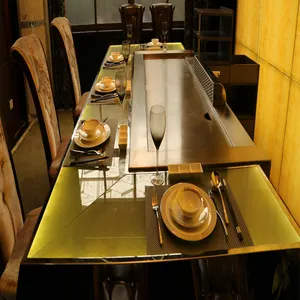 일본 식당 그릴 중국 제조 업체 철판 구이 그릴 테이블
