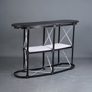 Aluminum pop up <strong>Table</strong> <strong>Display</strong> Counter Portable Tasting Stand Foldable Reception Desk Promotion <strong>Tables</strong> for Event Exhibitions - Product Image 4