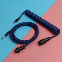 Câble de clavier USB Type C tressé blindé double gaine GX16 Aviator Connector, garantie 12 mois pour clavier mécanique