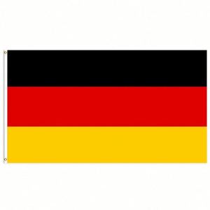 3x5 Ft Single Layer Germany <b>Flag</b> Pennant Style Polyester Fabric with Two Brass Grommets for Indoor Outdoor Wall Hanging Decor - Product Image 3