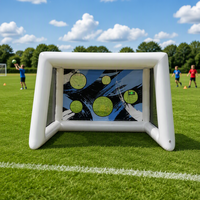 But de tir de football de sport personnalisé pour carnaval cible d’entraînement jeu de lancer de football gonflable