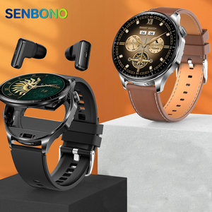 <span class=keywords><strong>Smartwatch</strong></span> SENBONO T98 2-<span class=keywords><strong>in</strong></span>-1 <span class=keywords><strong>con</strong></span> Auricolari Integrati, Schermo Touch AMOLED, Fitness Tracker, IP67, 5-10 Giorni di Autonomia - Product Image 1