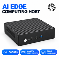 Host Komputasi AI Edge dengan Dual GbE LAN dan Penerapan AI Satu Klik, Kotak AI Edge Ringkas untuk Deteksi Objek