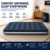Matelas Gonflable Pliable et Convertible pour Salon avec Oreiller Inclus, en PVC Imperméable, Portable pour Hôtels, Parcs, Maison et Invités