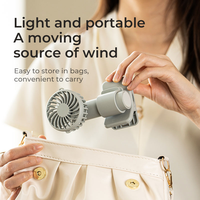 Mini ventilateur d'été portable et rechargeable par USB, petit ventilateur de refroidissement portable et à clipser