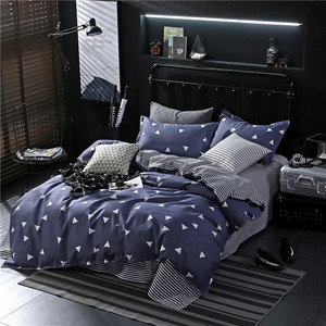 En gros Pas Cher Maison Étudiant Imprimer Différents Style Bleu Couleur Polyester Housse De Couette Ensemble De Literie - Product Image 1