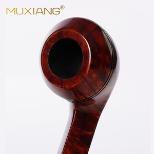 Muxiang Briarwood Smoking Pipe Bent Shape 3mm Filter Solid Wood Tobacco Pipe - Product Image 2