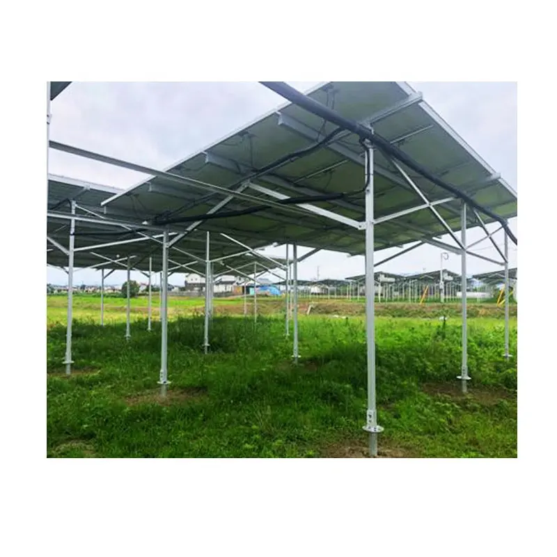 지상 나사 기초 농장 사용 농업 태양 장착 브래킷 시스템 지상 태양 건 드리는