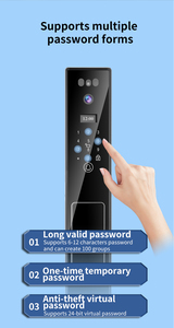 CNC süreci 3D yüz kimliği çoklu dil dijital Doorlock Tuya Video arama kodu kart parmak izi akıllı kilitler - Product Image 5