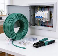 Nueva llegada Cat6 305m nuevo Pvc CABLE CAT6 Ftp Ethernet Cable enrollado blindado Lan Utp Sftp 57mm 4pr alta calidad
