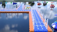 Pont flottant modulaire en HDPE pour jet ski, pont flottant en plastique, cubes de pont flottant pour jet ski