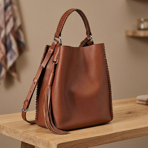 Sac à main pour femme en cuir véritable personnalisé, 2-2,9 L, imperméable, durable, léger, pliable, fermeture à glissière, bandoulière - Product Image 3