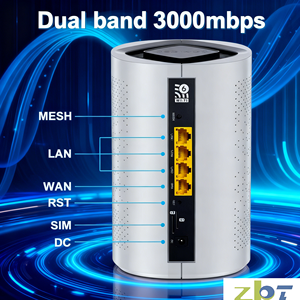 Routeur CPE double SIM OpenWrt 5G DDR3 256 Mo 11AX Chipset MT7981B 128 Mo Flash Utilisation domestique Wifi6 Routeur maillé double bande Pare-feu VPN QoS - Product Image 1