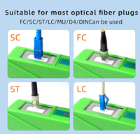 Cassette de nettoyage pour connecteurs de fibre optique HODNAO, plus de 500 utilisations pour connecteurs FC/SC/ST/LC/MU/D4, application FTTH -20 à -50 dB