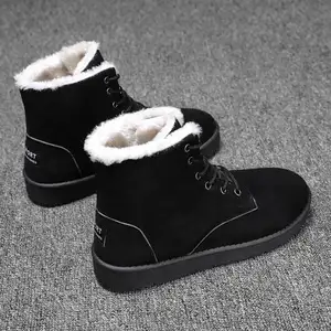 Chaussures montantes en coton pour hommes, bottes de neige, épaisses, chaudes, version coréenne, nouvelle tendance, collection hiver