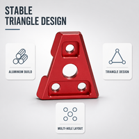 Plaque triangulaire en aluminium V-Lock pour montage de batterie d'appareil photo, adaptateur pour plaque V-Mount F970, accessoires pour rig de vlog extérieur