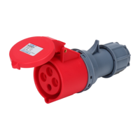 Prise étanche HFE industrielle 380V 32A IP44/IP67 avec prise de courant pour conteneur frigorifique