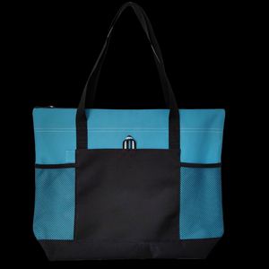 Bolsa de Mano con Cierre y Gran Capacidad, con Bolsillos de Malla, Bolsa de Hombro Resistente de Oxford para Viajes, Trabajo, Escuela, Uso Promocional - Product Image 4