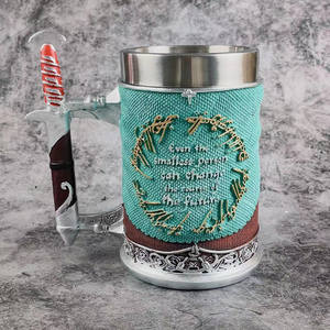 Jarra <span class=keywords><strong>de</strong></span> Cerveza Hobbit Ring, Cáliz Medieval <span class=keywords><strong>de</strong></span> El Señor <span class=keywords><strong>de</strong></span> los Anillos, Taza <span class=keywords><strong>de</strong></span> Cerveza con Diseño <span class=keywords><strong>de</strong></span> Espada, MAA01, Acero Inoxidable, Divertida, con Mango <span class=keywords><strong>de</strong></span> Espada, para Vino - Product Image 6