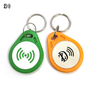 사용자 정의 로고 방수 NFC 키 체인 13.56MHz MIFARE DESFire EV3 2K ABS <span class=keywords><strong>RFID</strong></span> 열쇠 고리 액세스 제어 - Product Image 1