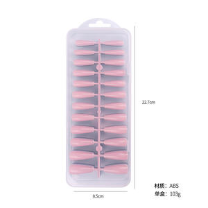 240 pzas <span class=keywords><strong>uñas</strong></span> Punta <span class=keywords><strong>de</strong></span> prensa en la extensión <span class=keywords><strong>de</strong></span> la cubierta completa esculpido ataúd falso - Product Image 5