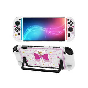 Housse de protection mignonne d'inspiration anime, poignées Joycon séparées et cadre central, coque rigide en PC, ensemble d'accessoires de jeu pour Nintendo Switch 2 - Product Image 1
